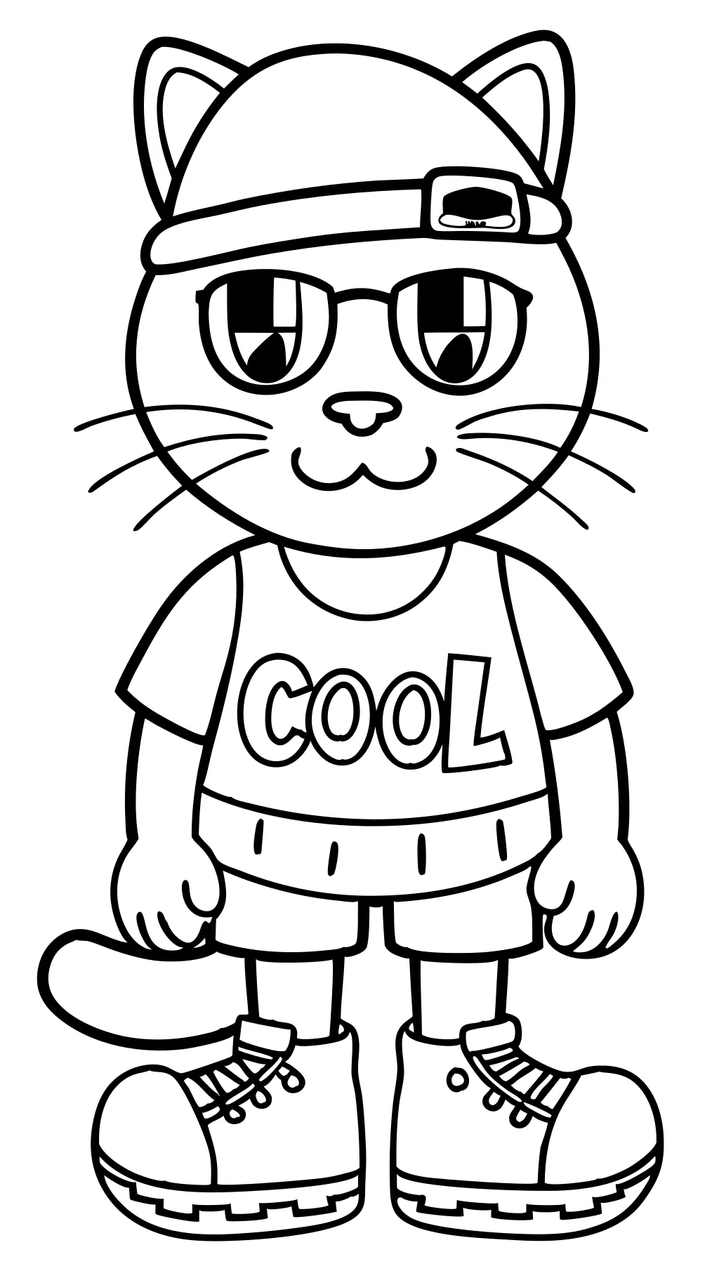 cool catticts easy coloring pages